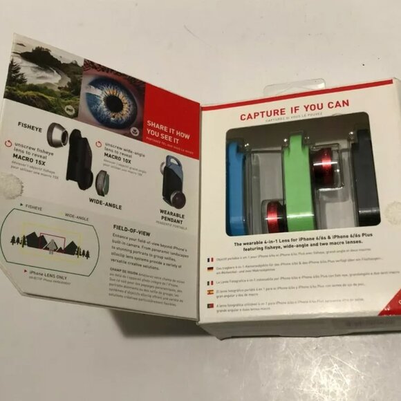 OlloClip 4-in-1 Photo Lens for iPhone 6/6s & Plus, In Box Package, Clean - Picture 5 of 8
